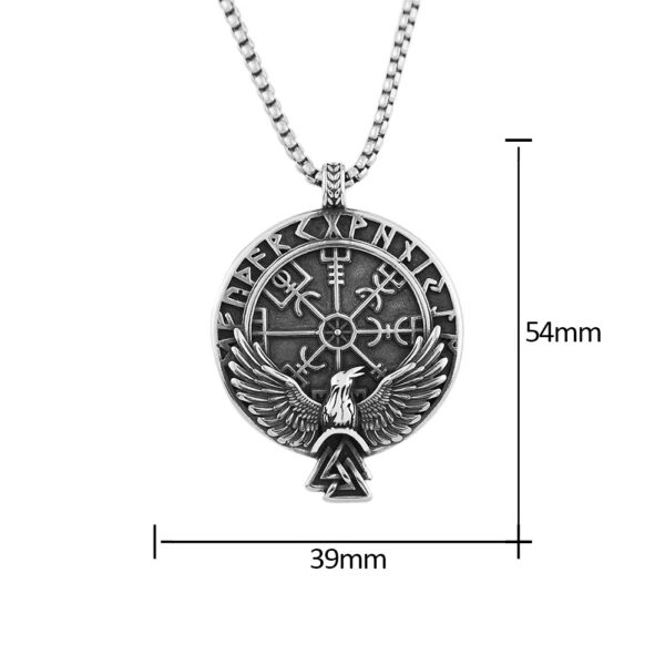 Vegvisir med odins raven og valknuten - Bilde 4